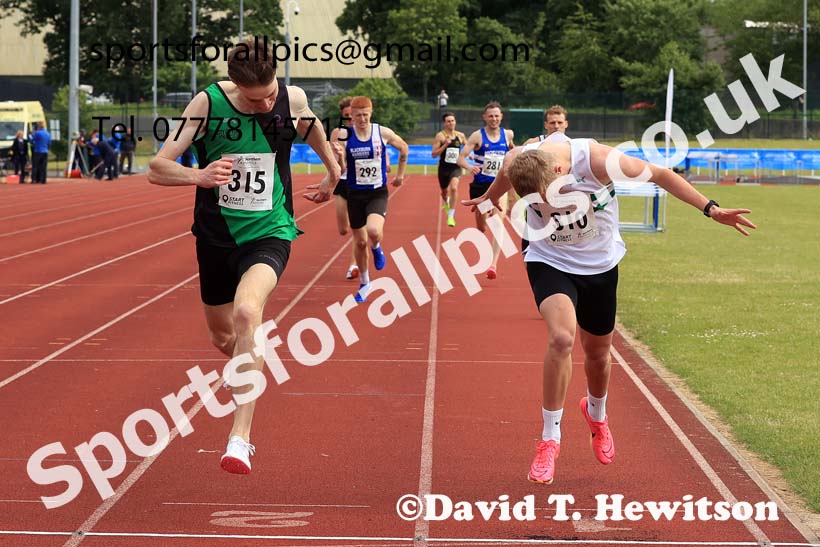 Senior Mens 800 metres, 2024 Northern Senior and Under-20s Track and Field Champs, Middlesbrough.  Photo: David T. Hewitson/Sports for All Pics